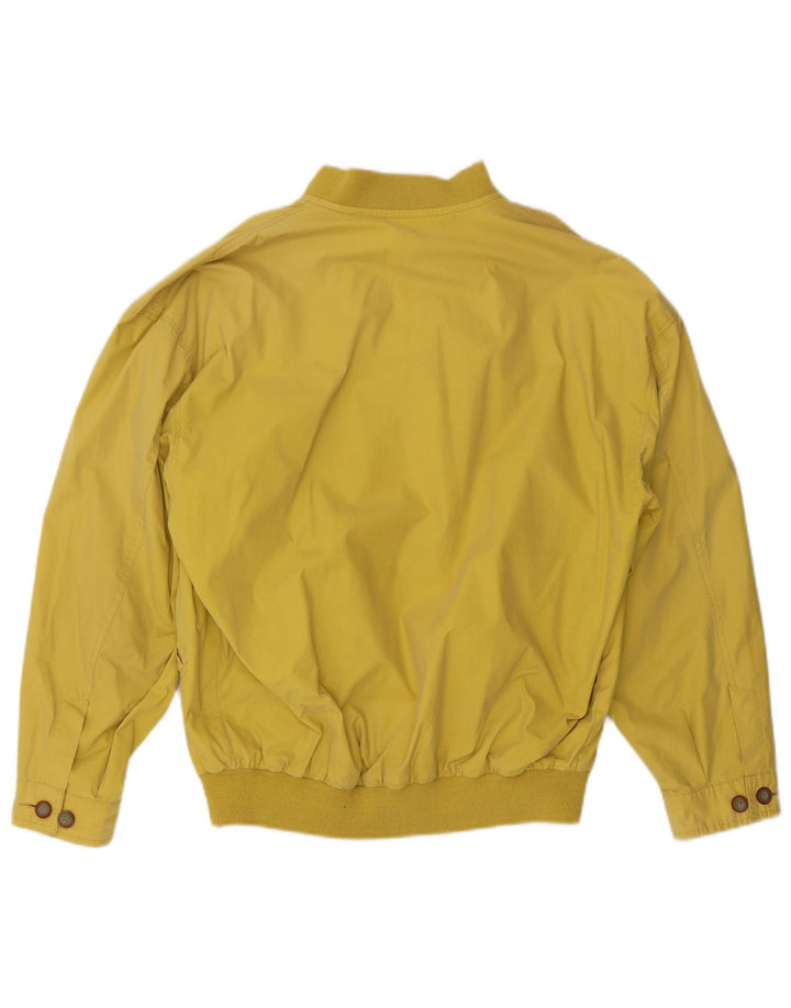 STONES Womens Oversized Bomber Jacket EU 46 XL Yellow Cotton