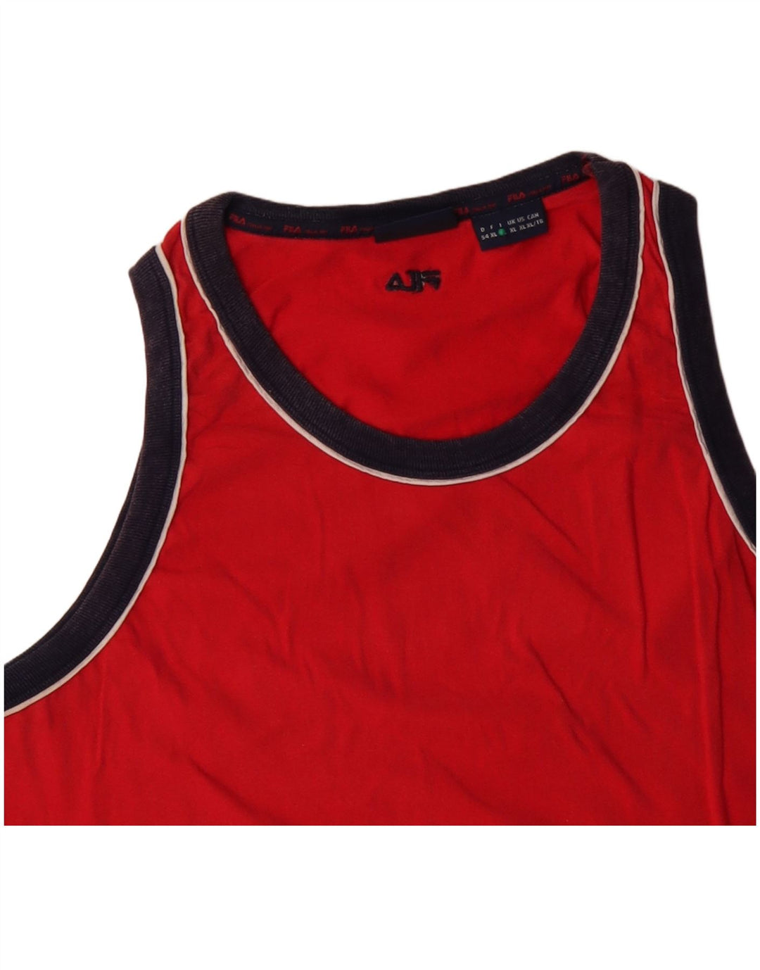FILA Hombre Chaleco Top XL Algodón Rojo