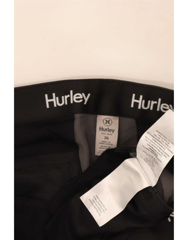 Hurley Pantalones cortos chinos para hombre W36 Large Gris Poliacrílico