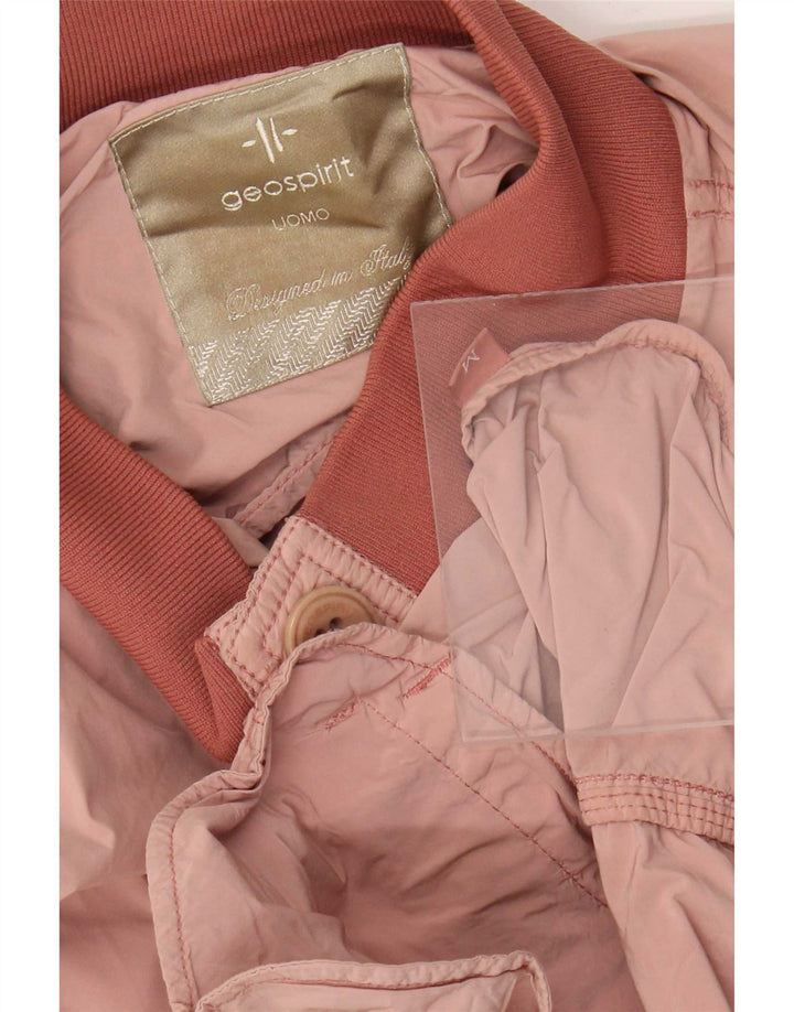 Geospirit Chaqueta Bomber para Hombre UK 38 Medium Pink Colorblock