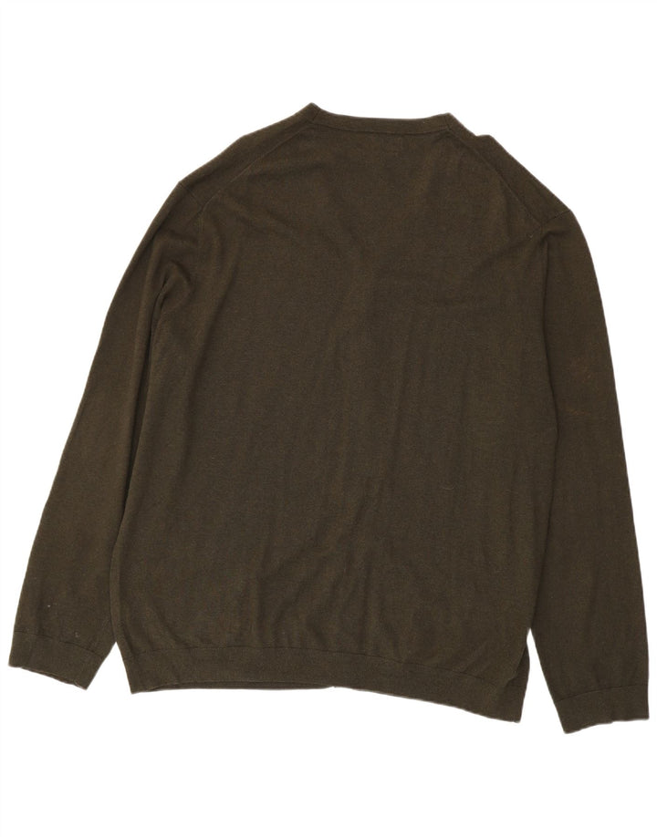 Marks & Spencer - Cárdigan para hombre, talla 2XL, algodón caqui
