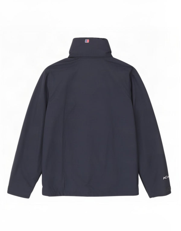 Berghaus Chaqueta cortavientos con capucha para hombre UK 40 Large Poliamida azul marino