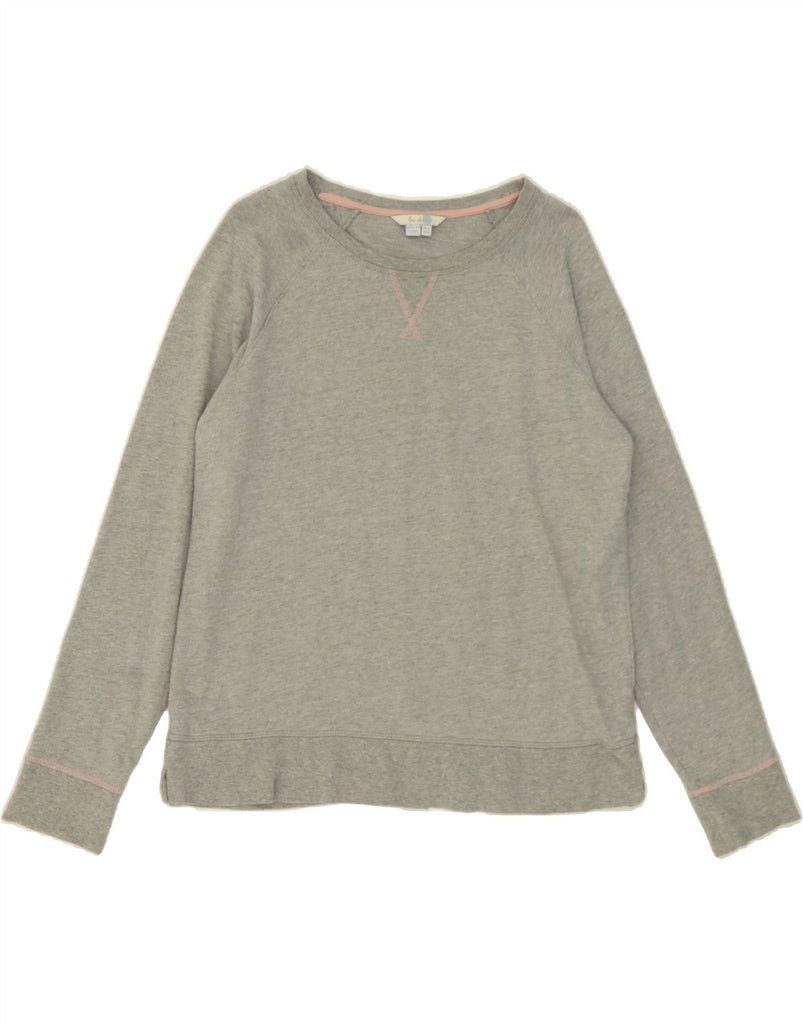 BODEN Womens Sweatshirt Jumper UK 12 Medium  Grey Cotton Vintage Boden and Second-Hand Boden from Messina Hembry 
