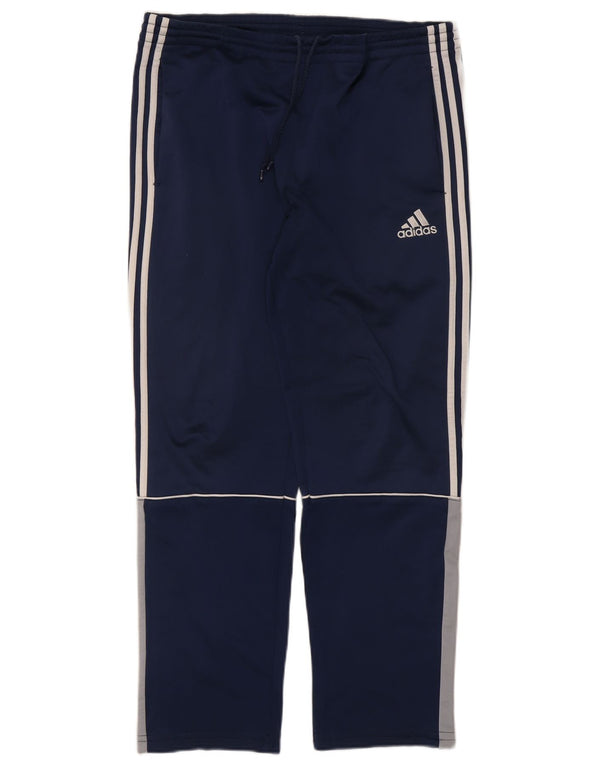 Adidas Pantalones de chándal para hombre UK 36/38 Small Azul marino Colorblock