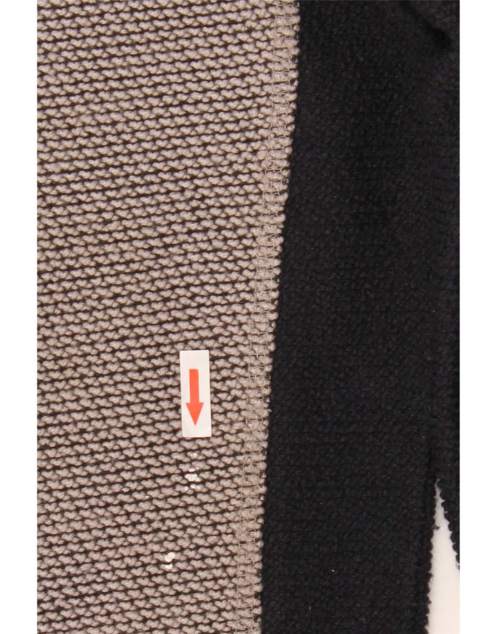 Weird Fish Hombre Sudadera Con Gráfico Y Cuello Con Cremallera Jersey Gris Medio Color Block