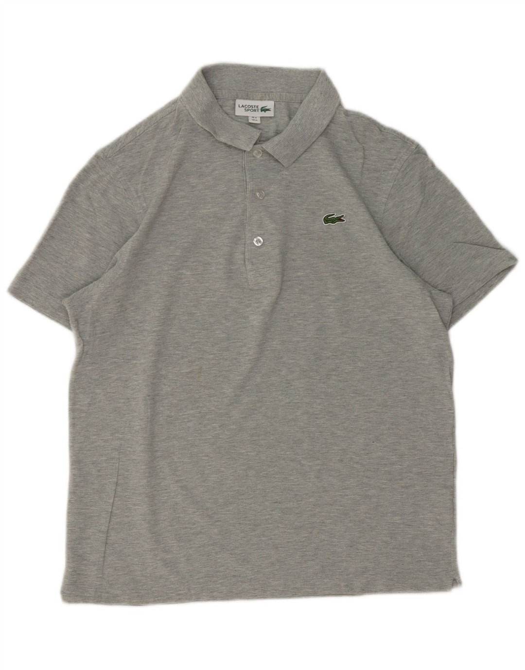 Polo Lacoste para hombre talla 4 algodón moteado gris medio