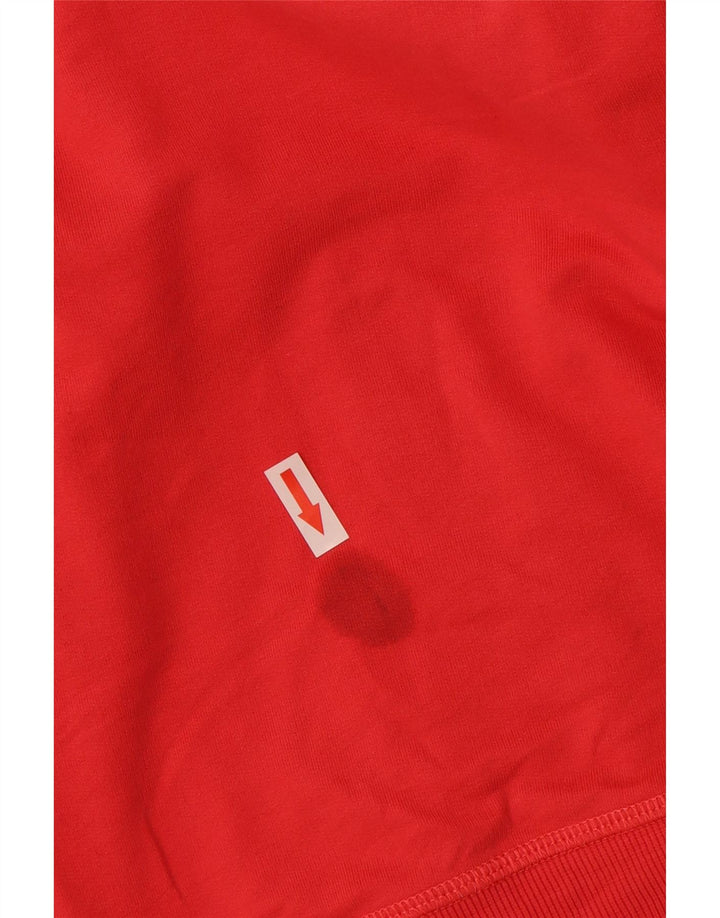 Converse Sudadera con capucha y cremallera para mujer UK 18 XL Poliéster rojo
