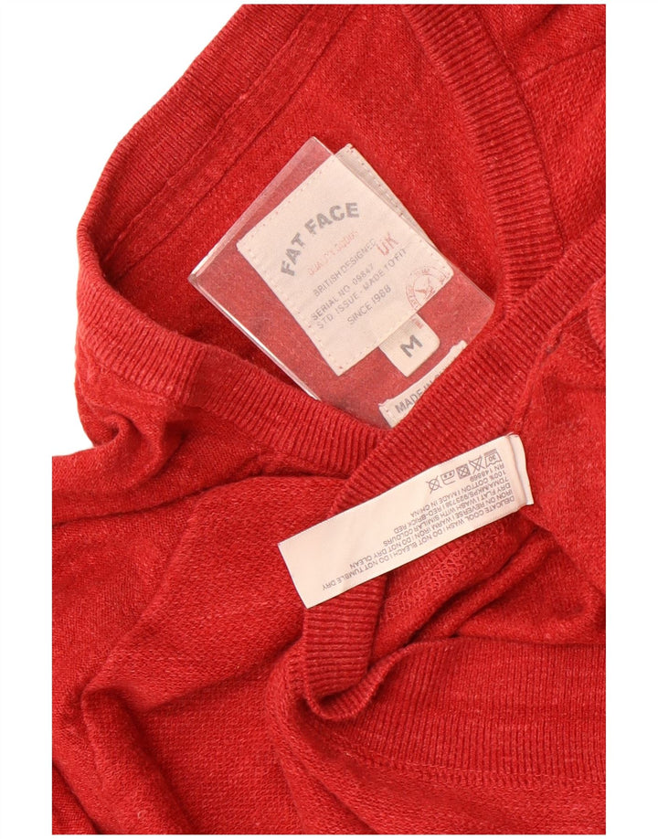 Jersey con cuello barco para hombre de Fat Face Algodón rojo medio