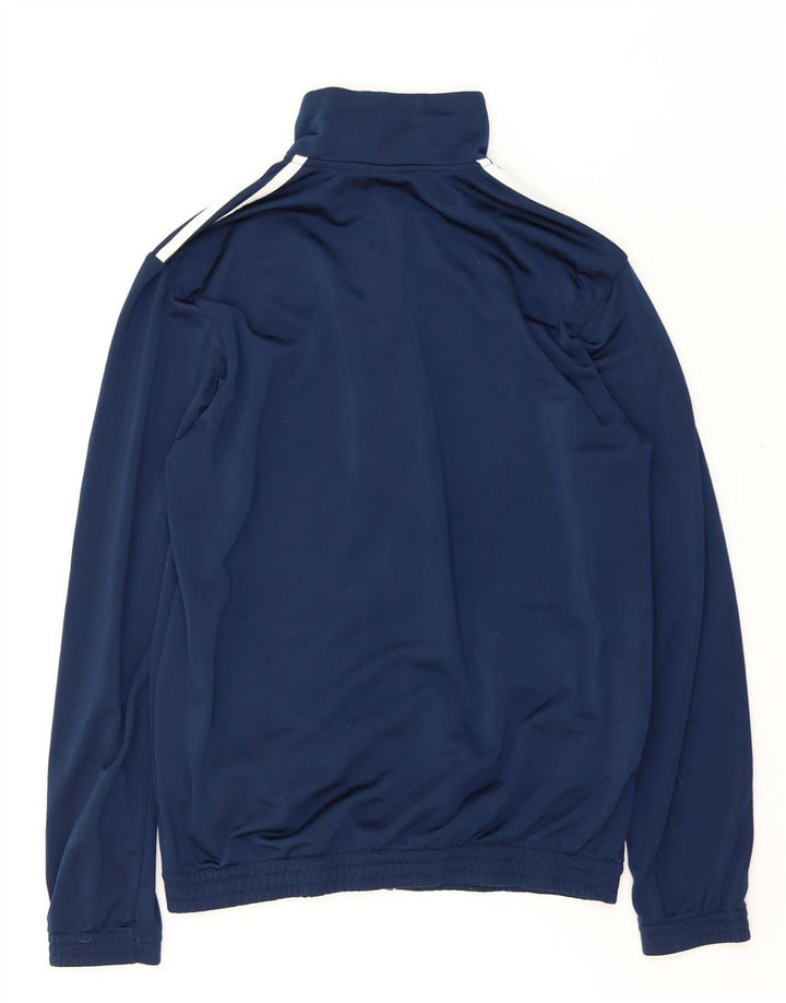Adidas - Chaqueta de chándal para hombre, talla 40/42, mediana, azul marino, poliéster