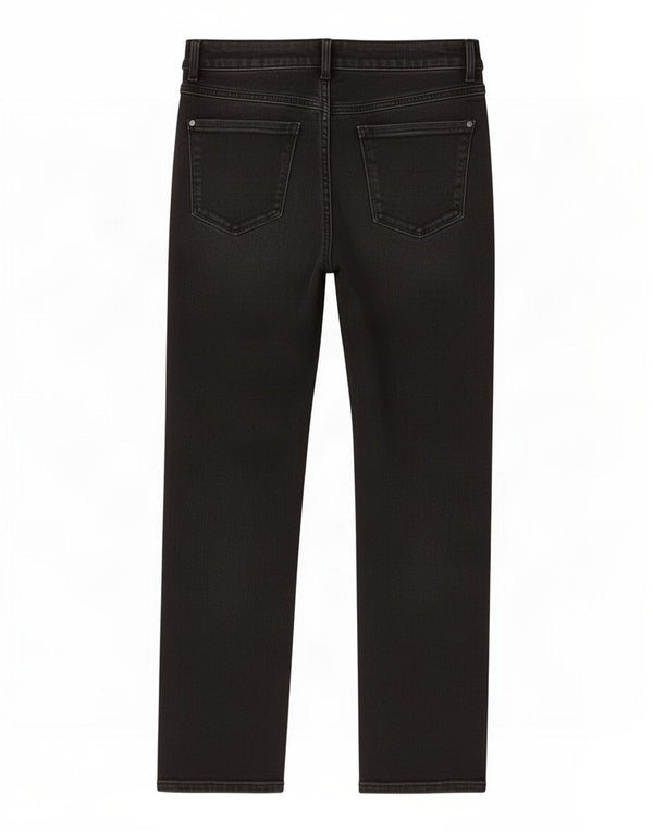 Marks & Spencer Vaqueros Lily Slim para Mujer UK 12 Medium W28 L26 Algodón Negro