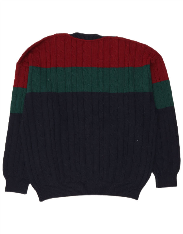 IL GRANCHIO Jersey con cuello en V para hombre XL Multicolor Colorblock