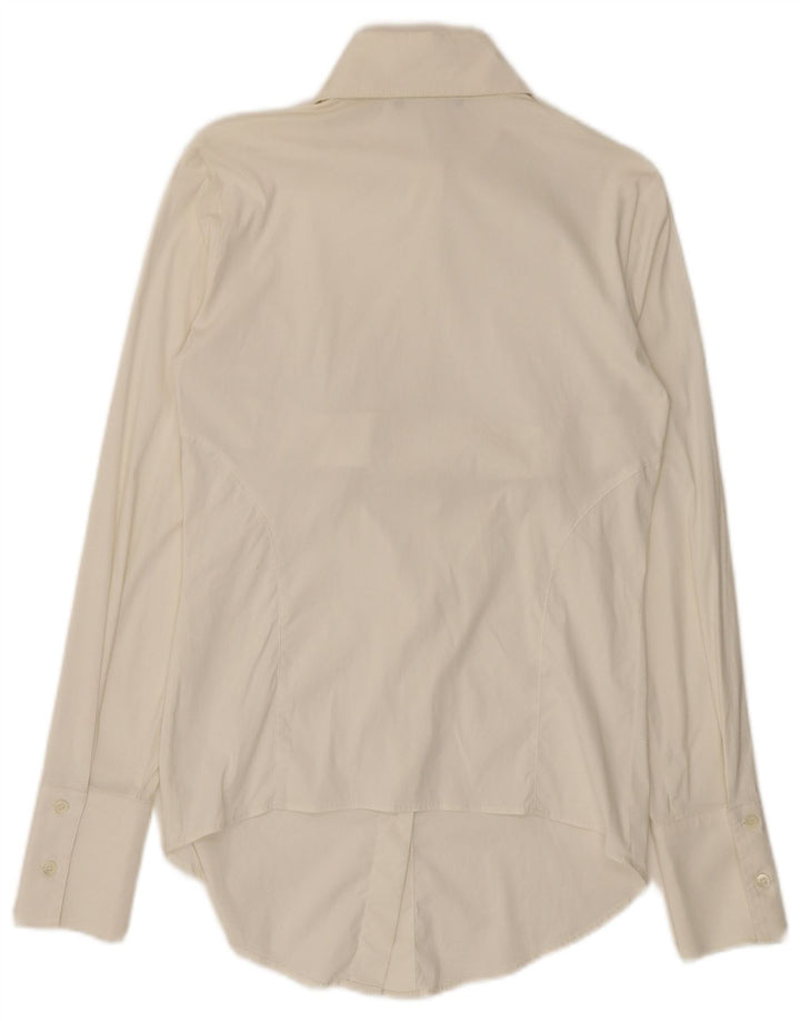 Patrizia Pepe Camisa Mujer Reino Unido 42 Mediano Blanco