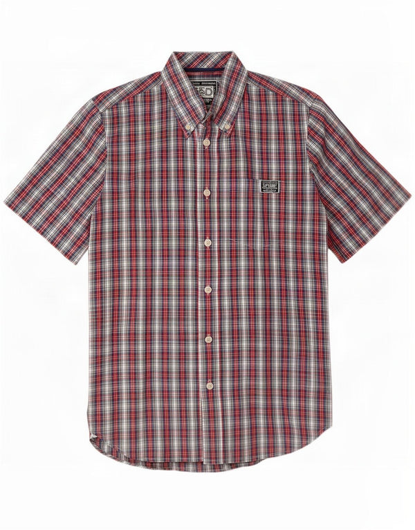 Superdry Camisa De Manga Corta De Algodón A Cuadros Multicolor Mediana
