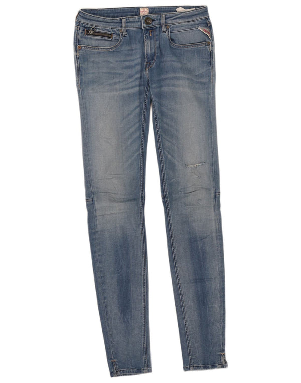 Vaqueros Replay Mujer Alanies Skinny W30 L34 Algodón Azul