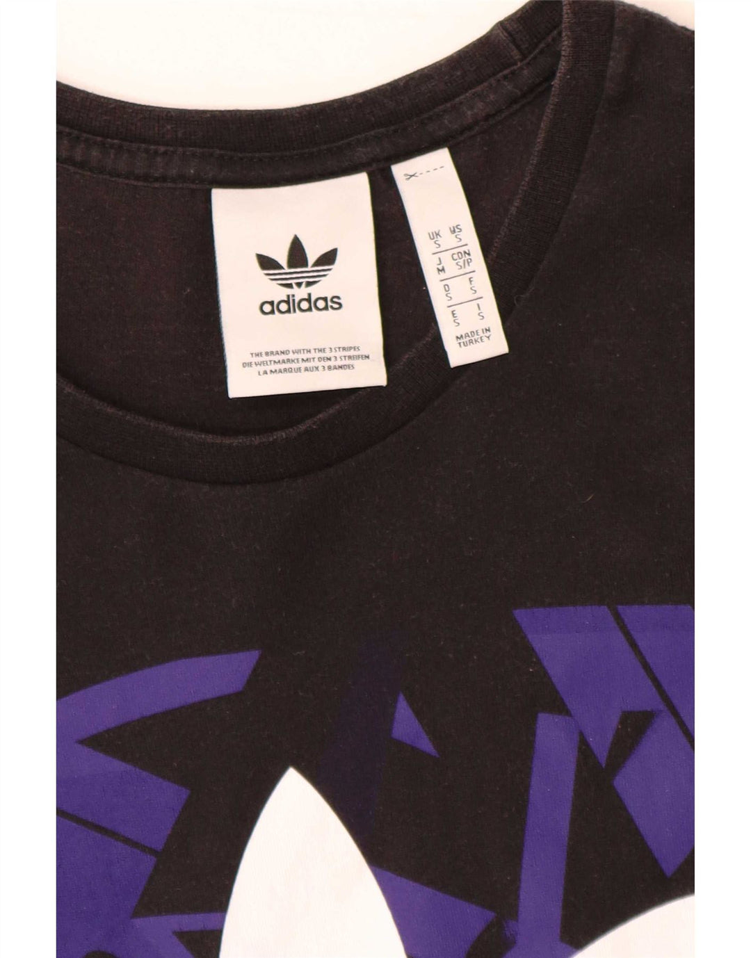 Adidas - Camiseta gráfica para hombre, talla pequeña, color negro