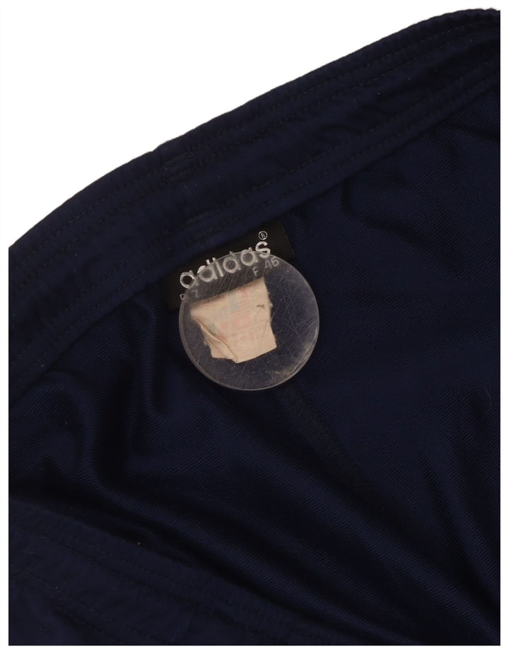 Adidas - Pantalones cortos deportivos con gráficos para hombre, poliéster, color azul marino, talla grande