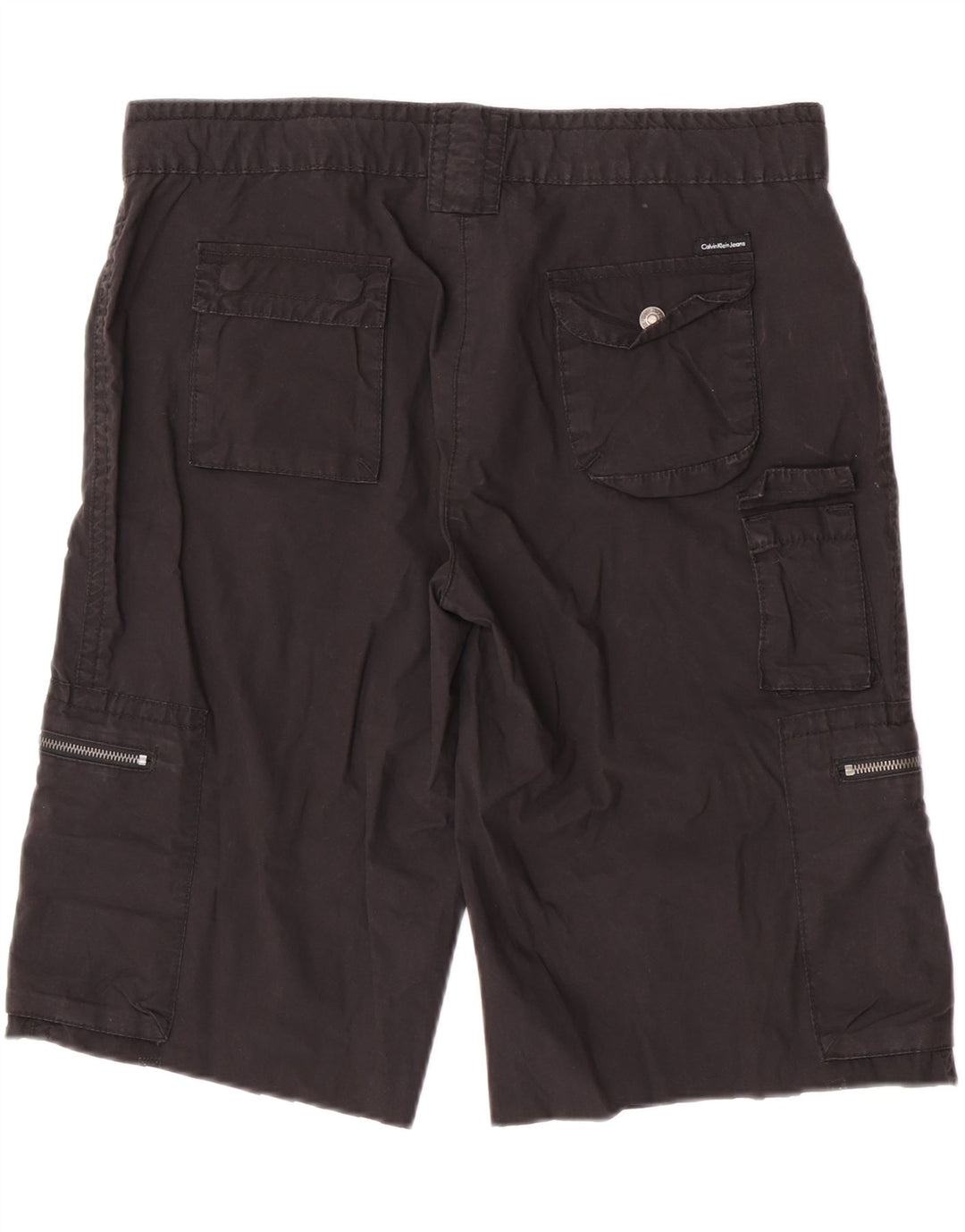 Shorts cargo para mujer Calvin Klein Jeans W32 Algodón negro mediano