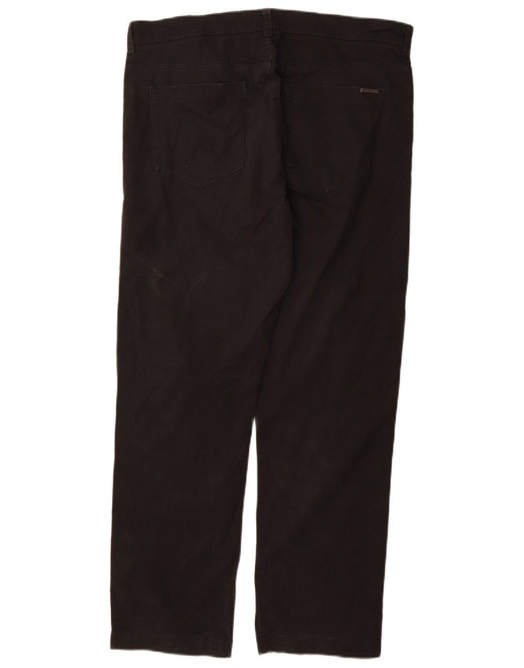 CALVIN KLEIN Pantalón casual recto para hombre W34 L30 Algodón negro