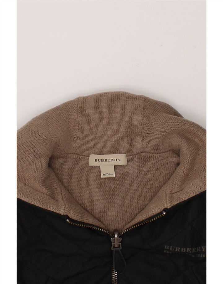 BURBERRY Chaqueta reversible con capucha para niño 4-5 años Negro Poliéster