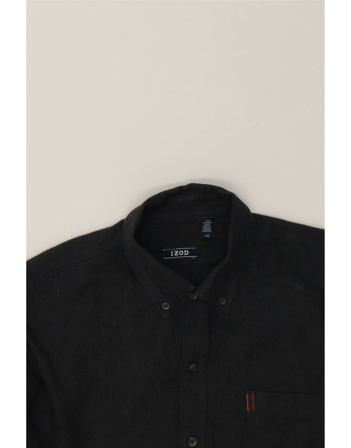 IZOD Mens Shirt Large Grey Cotton Vintage Izod and Second-Hand Izod from Messina Hembry 