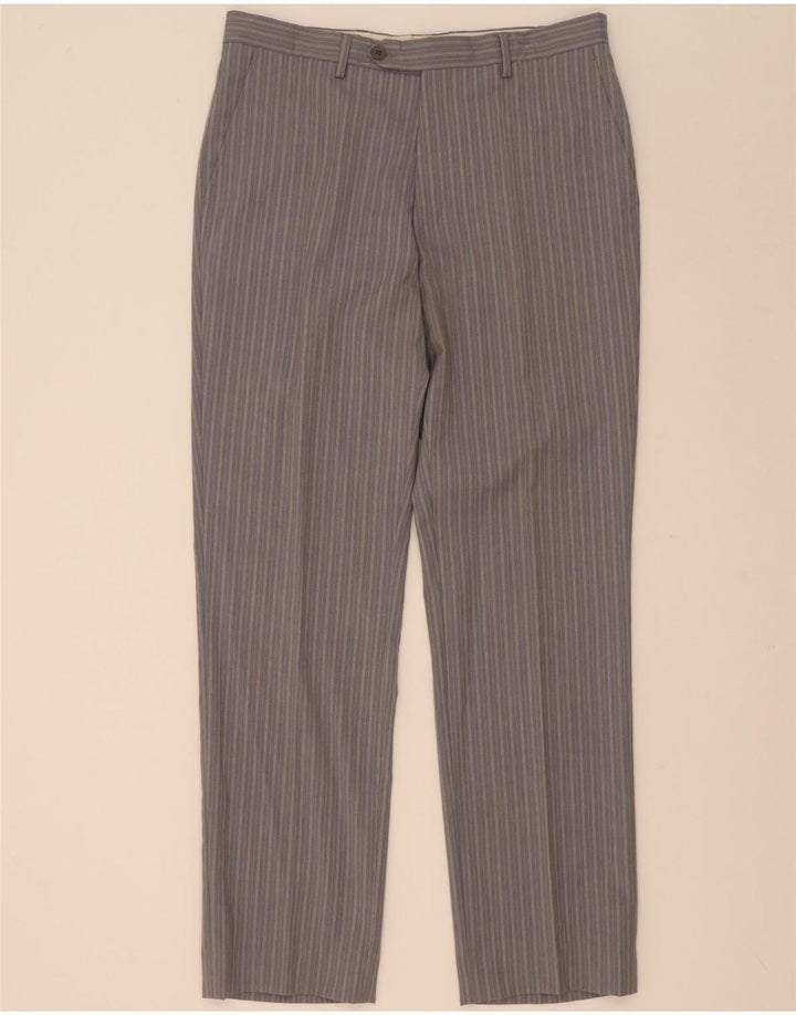 Ferre Traje de 2 piezas con 3 botones para hombre IT 50 Large W34 L33 Viscosa a rayas grises