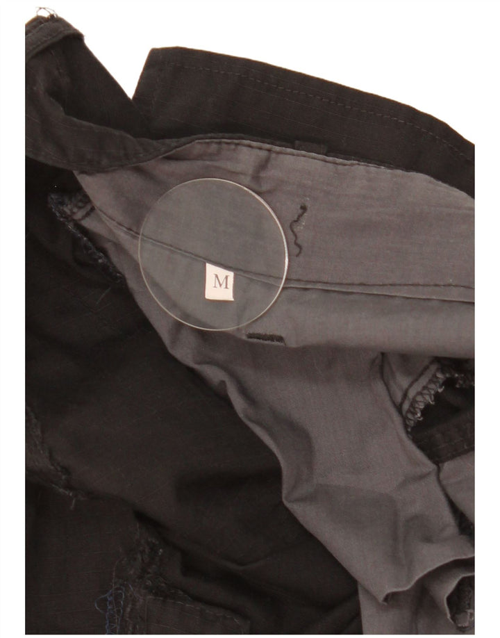 Pantalones cargo rectos vintage para hombre mediano W36 L30 negro