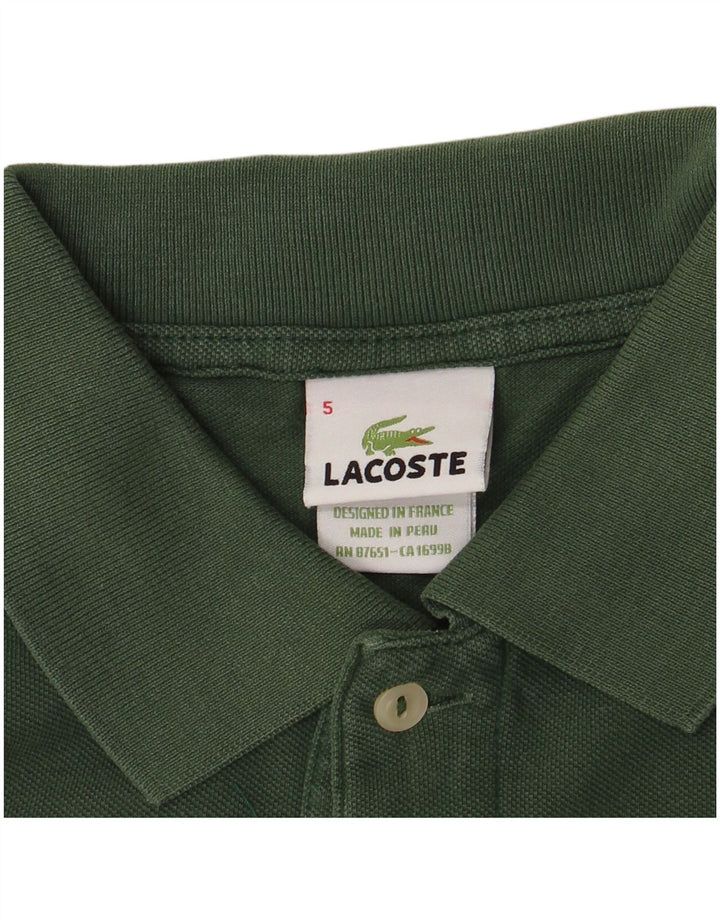 LACOSTE Polo para hombre talla 5 grande verde