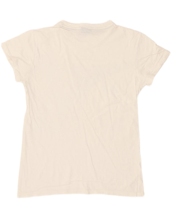 Diadora Hombre Camiseta Gráfica Top Small Blanco