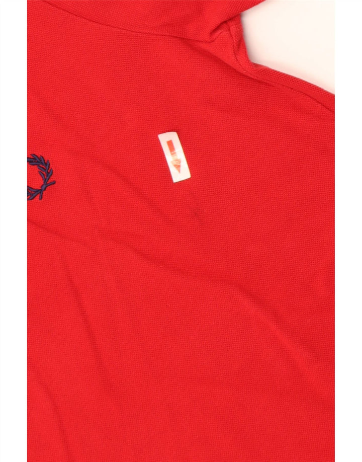 Fred Perry Polo De Rugby Para Hombre De Algodón Rojo Medio