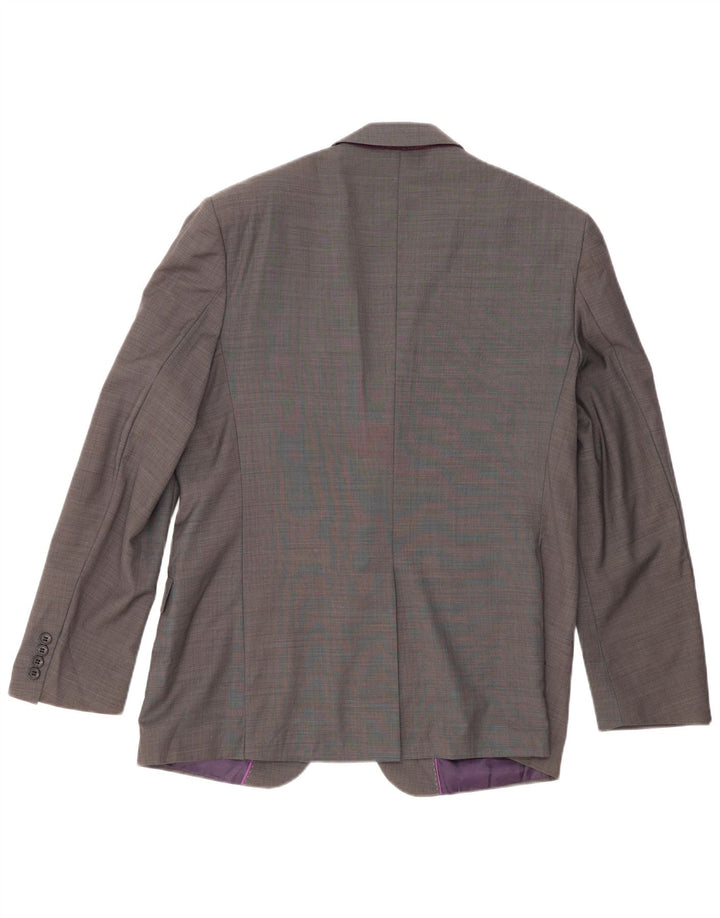 Marks & Spencer Chaqueta tipo blazer de 2 botones para hombre IT 52 XL Lana gris