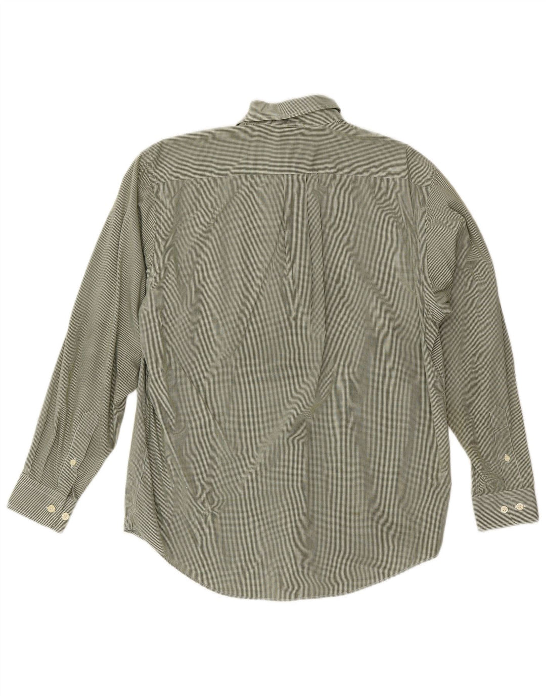 Eddie Bauer - Camisa para hombre, color verde medio, algodón a cuadros, clásica