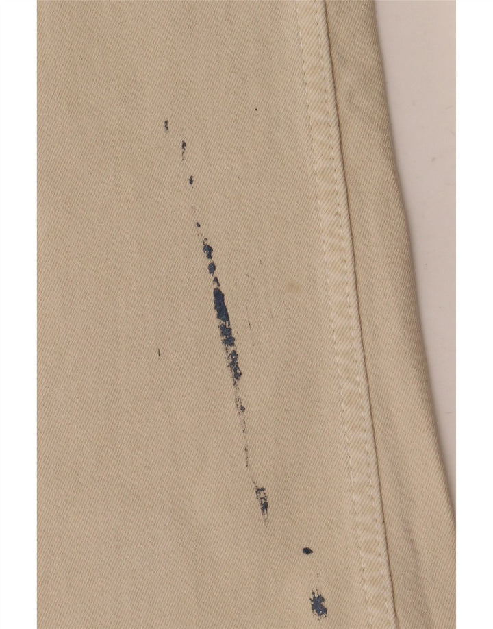 Zara Jeans Cortos Para Mujer EU 40 Medium W30 L25 Blanco Roto