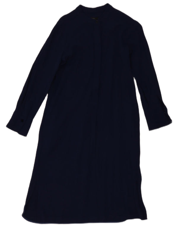 Max Mara Vestido largo de manga larga para mujer Weekend UK 44 Azul marino mediano