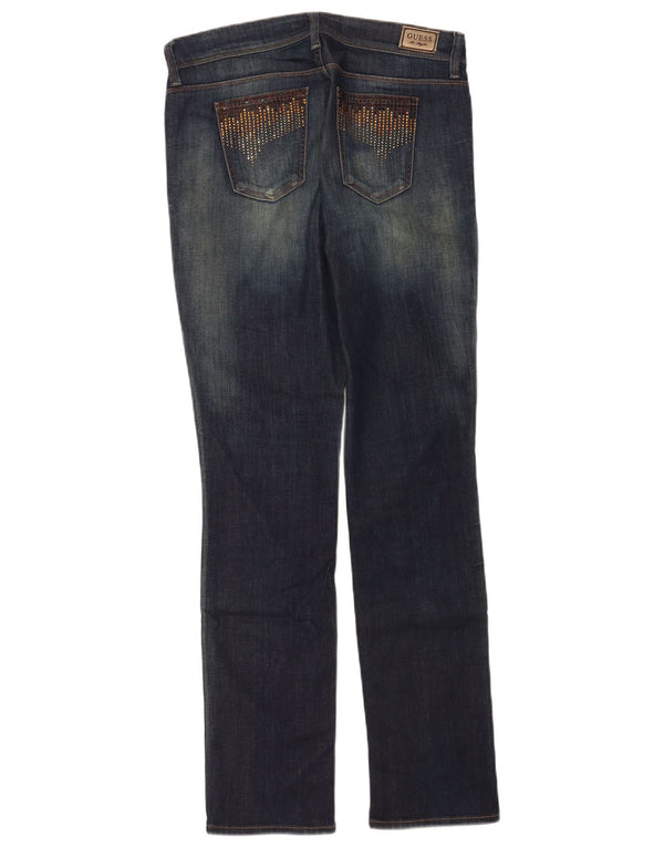 Guess Jeans Ajustados Cigarrillos Mujer W30 L33 Algodón Azul Marino