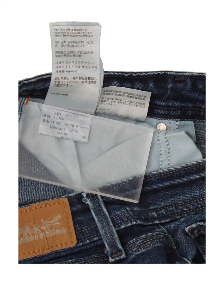LEVI'S Womens Curvy Denim Shorts US 12 Large W31  Blue Cotton Vintage Levi's and Second-Hand Levi's from Messina Hembry 
