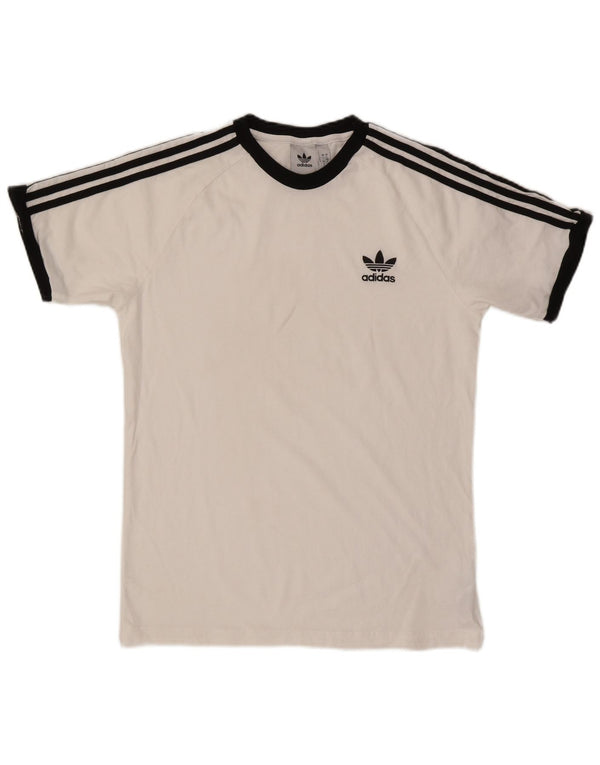Adidas - Camiseta para hombre, talla grande, algodón blanco