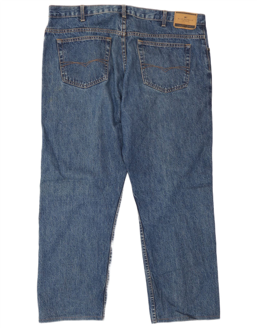 Marks & Spencer Vaqueros rectos azules Harbor para hombre W40 L26 Algodón azul