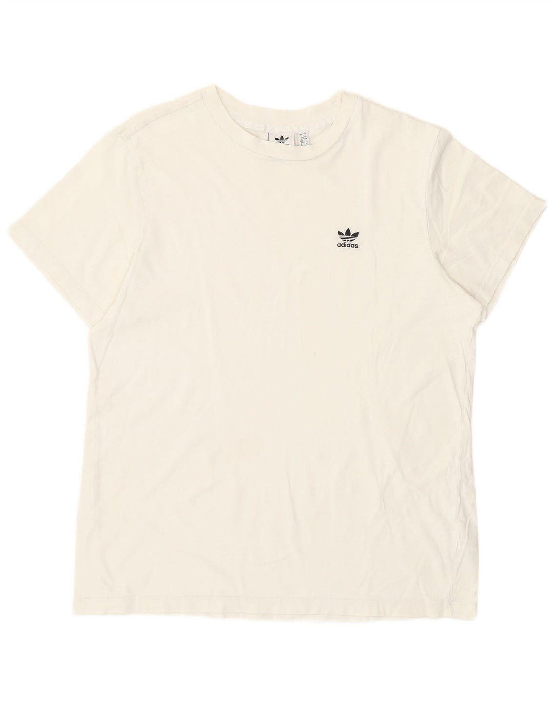 Adidas Camiseta para mujer Top UK 12 Medium White Cotton
