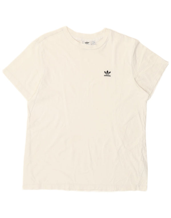 Adidas Camiseta para mujer Top UK 12 Medium White Cotton