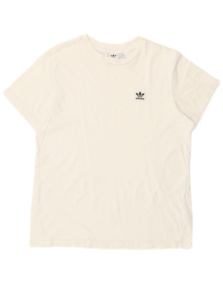Adidas Camiseta para mujer Top UK 12 Medium White Cotton