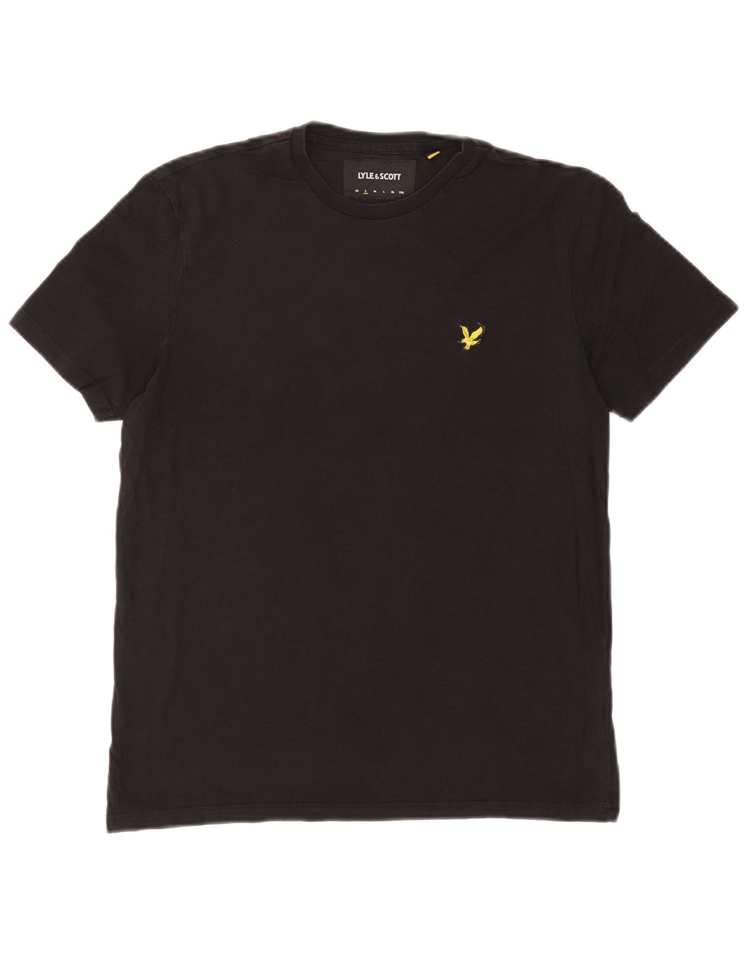Lyle & Scott - Camiseta para hombre, talla pequeña, algodón negro