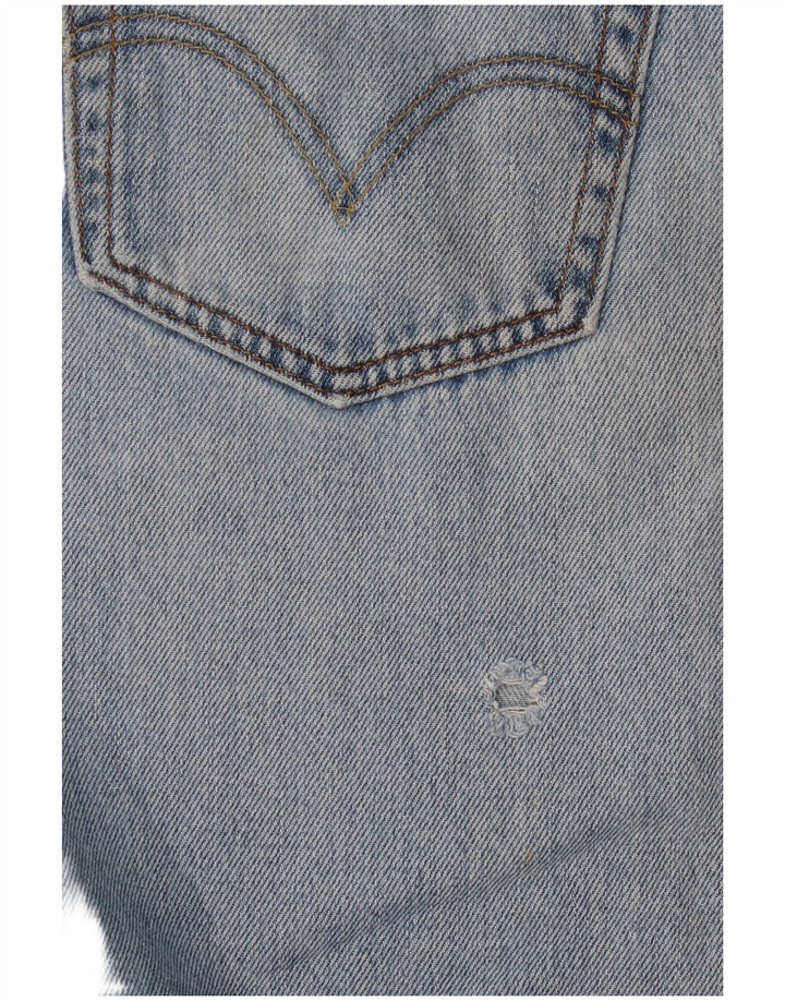 LEVI'S Jeans rectos de ajuste regular 505 para hombre W34 L32 Algodón azul