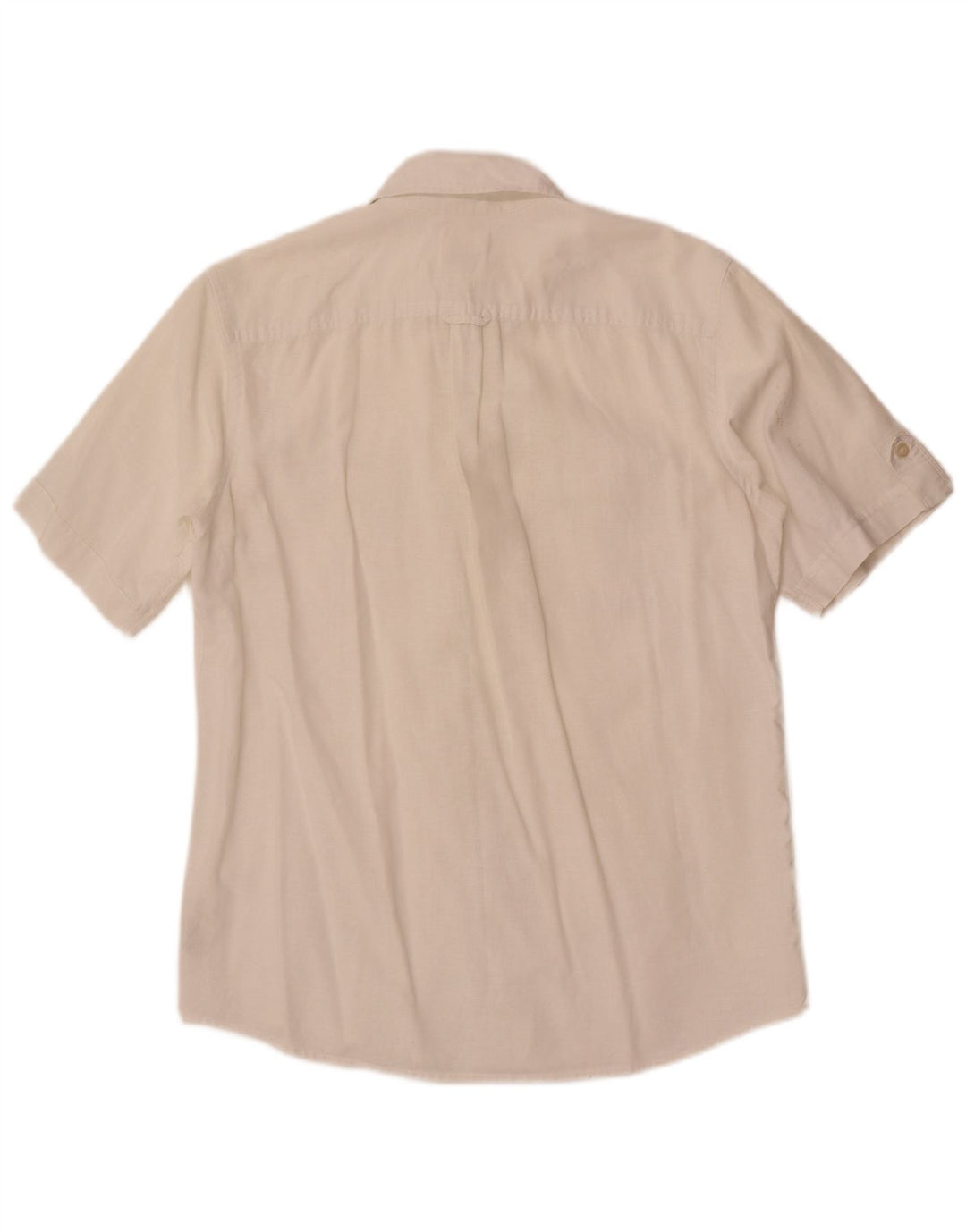 Camisa Dockers Hombre Manga Corta Medium White Linen