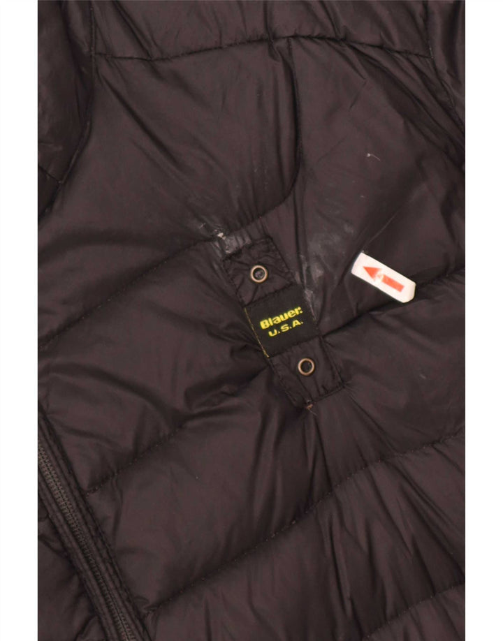 Blauer Chaqueta acolchada para hombre UK 44 2XL Poliamida negra