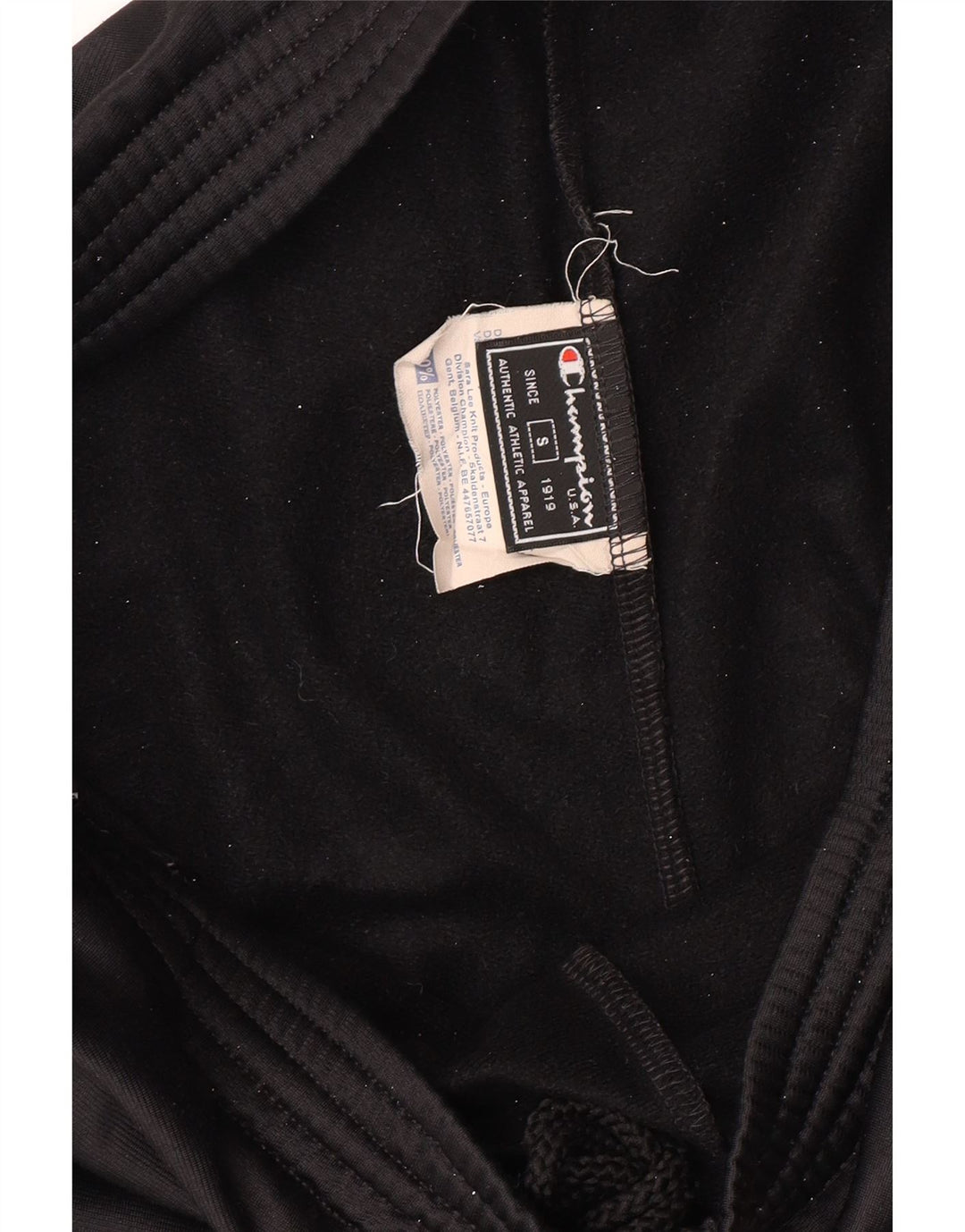 CHAMPION Pantalones de chándal con estampado gráfico para hombre Poliéster negro pequeño