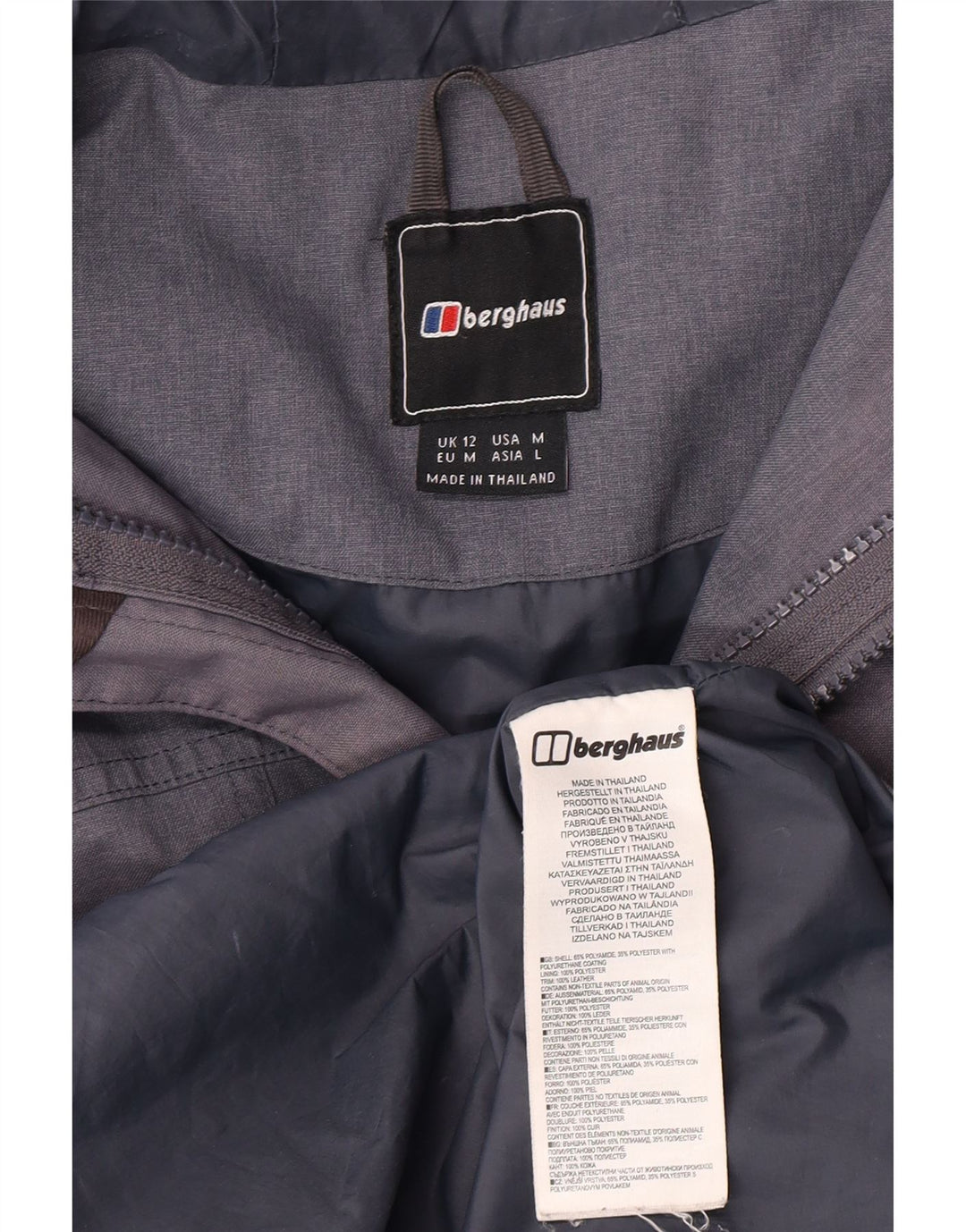 Berghaus Chubasquero con capucha para mujer UK 40 Poliamida azul medio