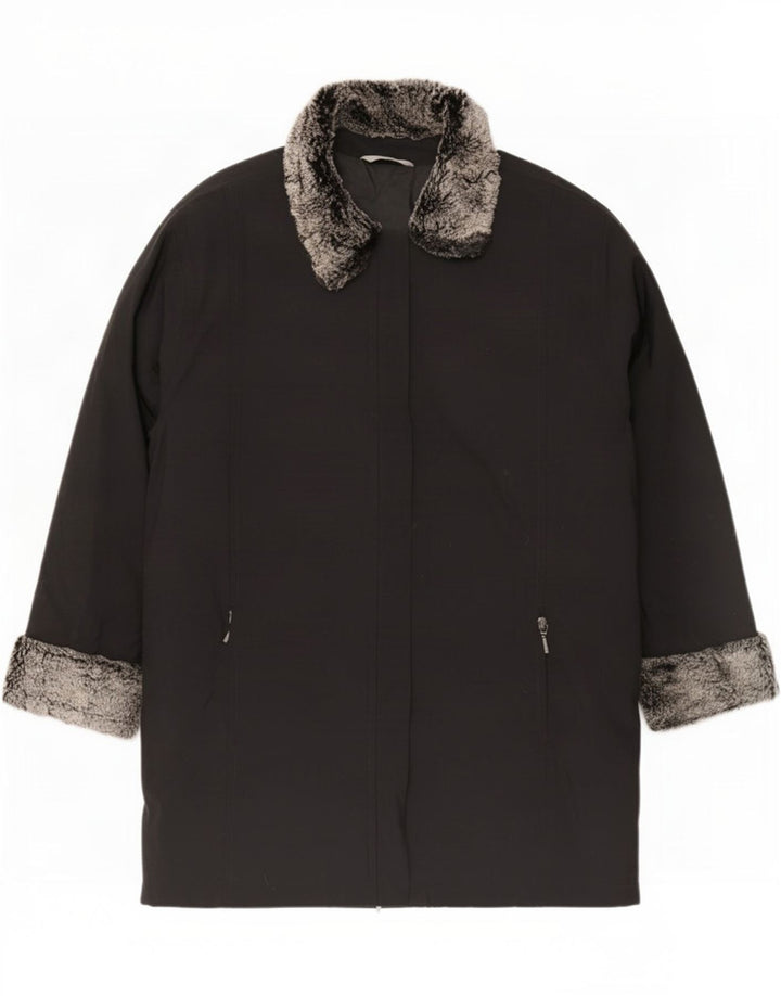 Marks & Spencer Chaqueta acolchada extragrande para mujer Reino Unido 46 Grande Acrílico negro