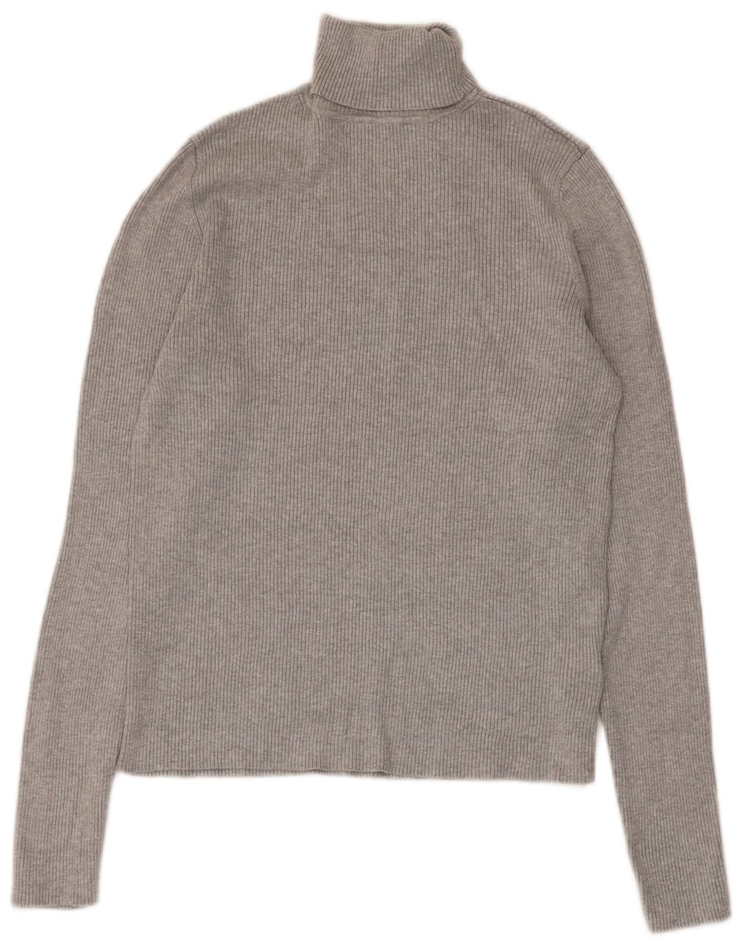 Marks & Spencer Suéter tipo jersey con cuello vuelto para mujer UK 44 Viscosa gris medio