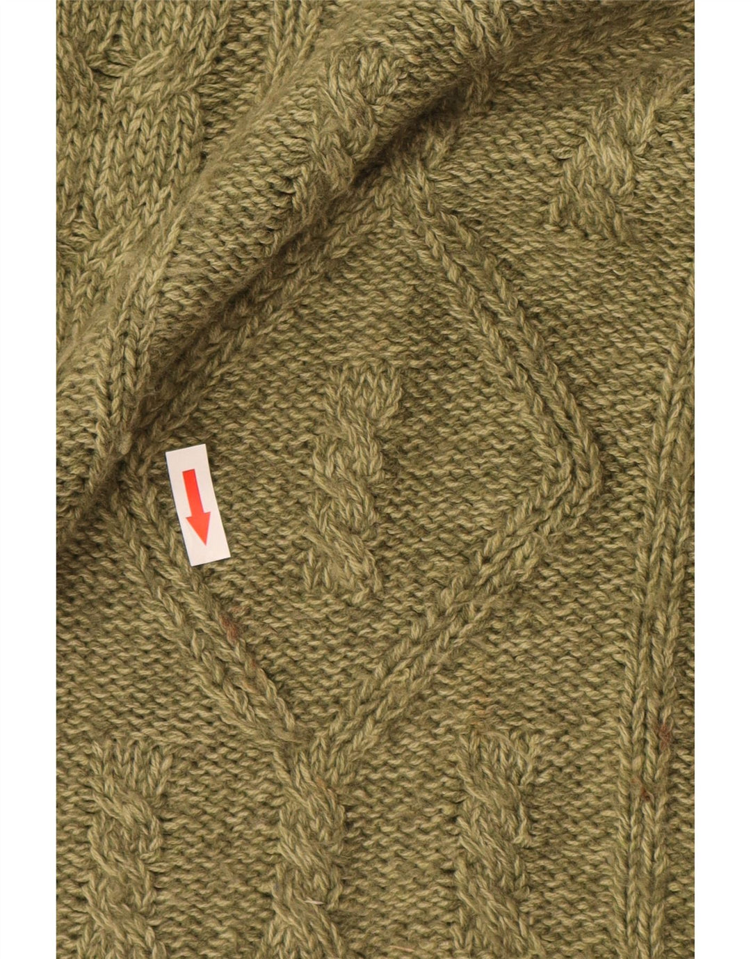 Canda - Jersey de cuello redondo para hombre, acrílico verde grande
