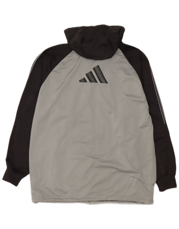 Adidas - Chaqueta de chándal gráfica para hombre, talla 36/38, color gris pequeño